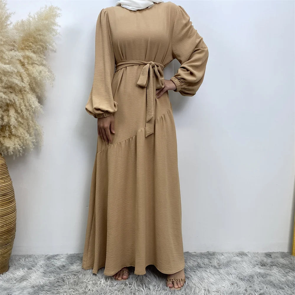 Muslim Ramadan sells women's Muslim fashion clothing in Turkey Long sleeve abaya Popular clothing for Islamic women abaya