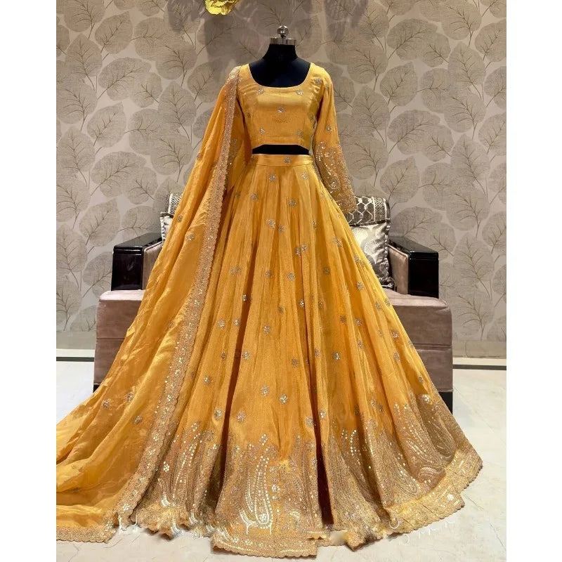 Lehenga CholI Bollywood Wedding Party in India Pakistani Wear Readymade party lehnga