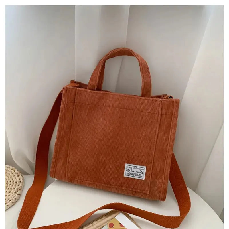 Women's Bag Corduroy New Small Square Bag Trendy Handbag Single Shoulder Diagonal Bags