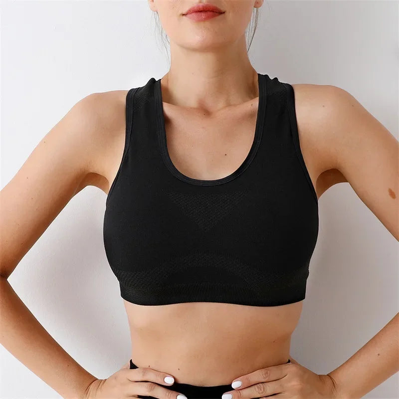 Women Sports Bra Top Push Up Fitness Yoga Bra Underwear Sport Tops For Women Breathable Running Vest Gym Wear sports