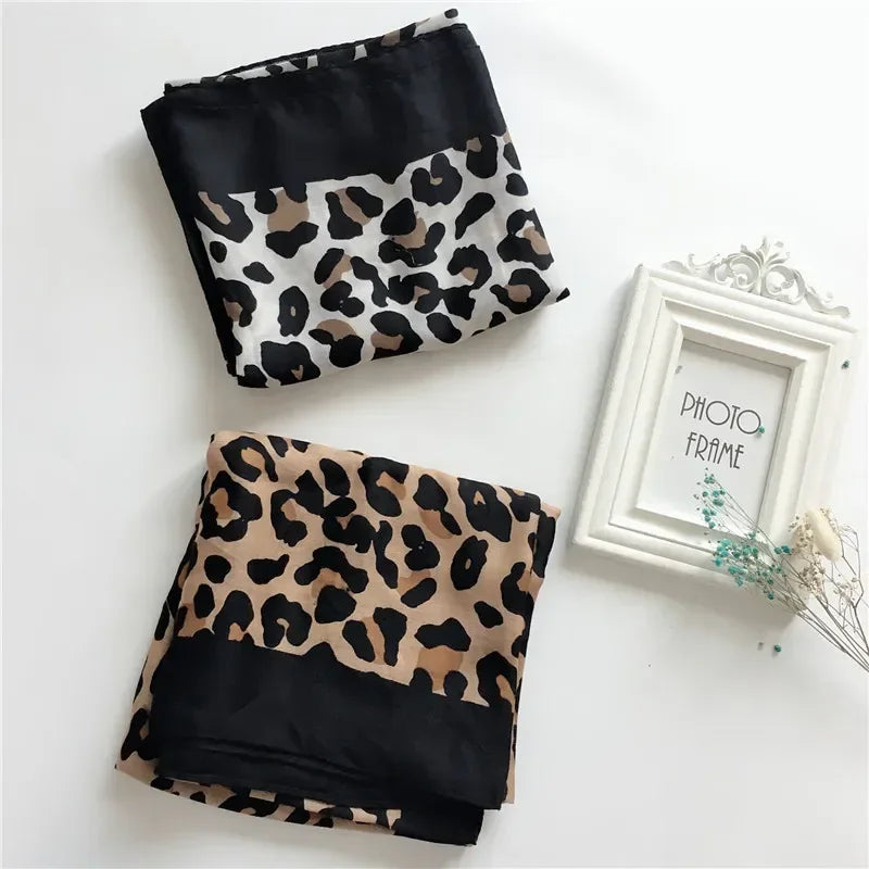 Fashion Design Sexy Leopard Dot Tassel Viscose Shawl Scarf High Quality Neckerchief Autumn Winter Foulards Muslim Hijab Sjaal scarf and shawl