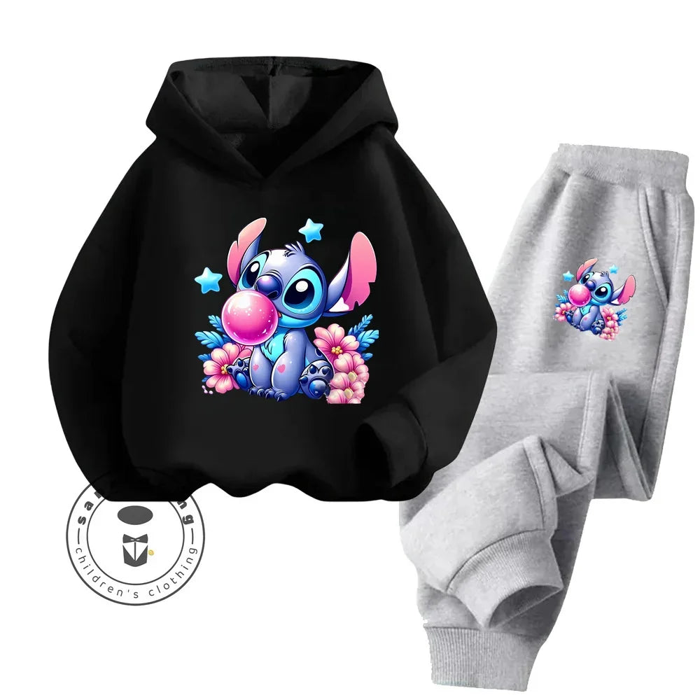 Cheap Popular Simple Stitch Long Sleeve Boy Girl Casual Wear Fun Graphics Everyday Style Energetic Spring Fall Sweatshirt Set boys dress