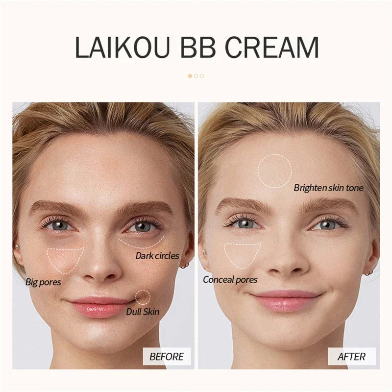 BB Cream Base Makeup Long Lasting Waterproof Brighten Skin Tone Cover Blemishes 30ml Concealer Foundation Liquid Face Makeup face