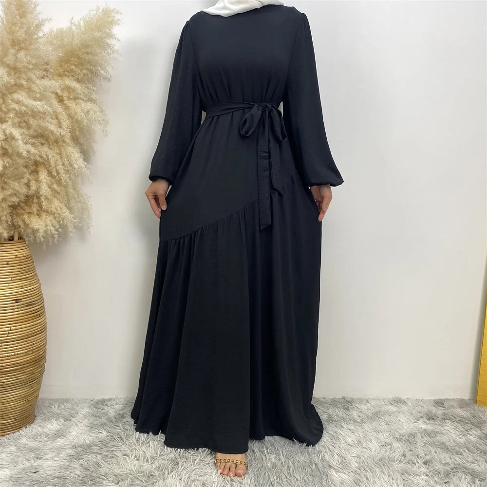 Muslim Ramadan sells women's Muslim fashion clothing in Turkey Long sleeve abaya Popular clothing for Islamic women abaya