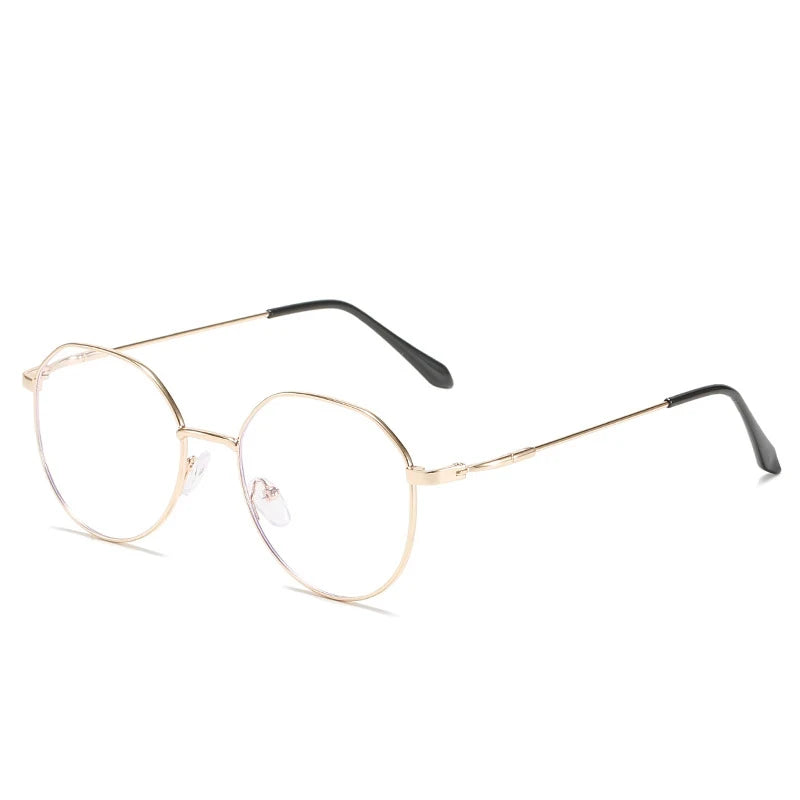 Metal Round Anti Blue Light Glasses Women Men Classic Square Eyeglasses Frames Transparent Computer Glasses Oculos Feminino Glasses