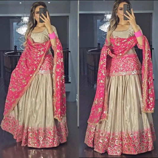 Designer Lehenga CholI Bollywood Wedding Party in India Pakistani Wear Readymade party lehnga