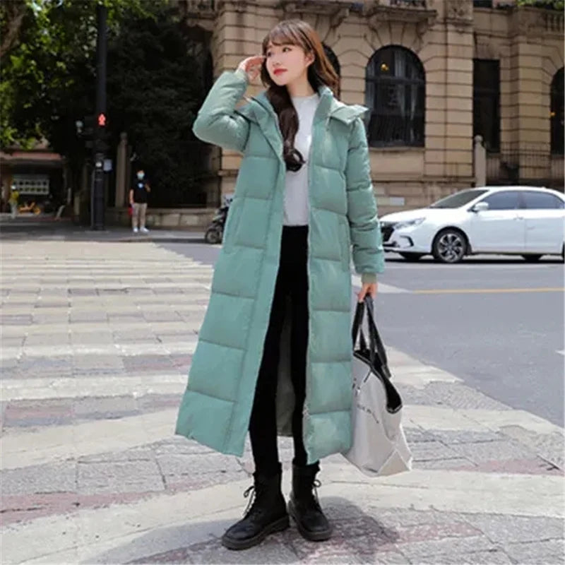 Women's Jacket Winter Parka Hooded Long Parkas Coats Casual Thicken Snow Wear Jackets Cotton Padded Warm Outwear coat