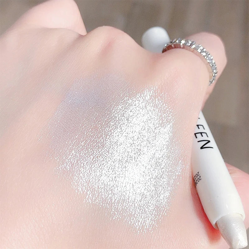 Flash Pearl Eyeshadow Pencil Waterproof Fine Flash Eye Highlighter Lasting Silkworm Eyeliner White Silver Brightening Pen Makeup eyes