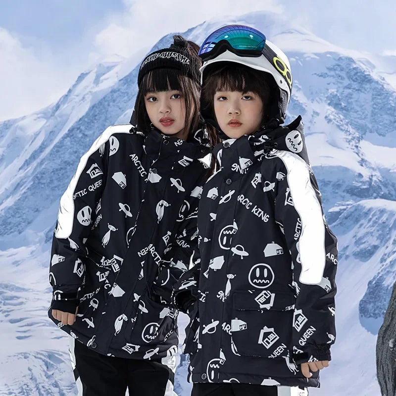 Ski Jacket for Children Windproof Waterproof Warm Snow Coats Girls Boys Winter Outdoor Sports Skiing Snowboarding Jacket boys jackets and coats