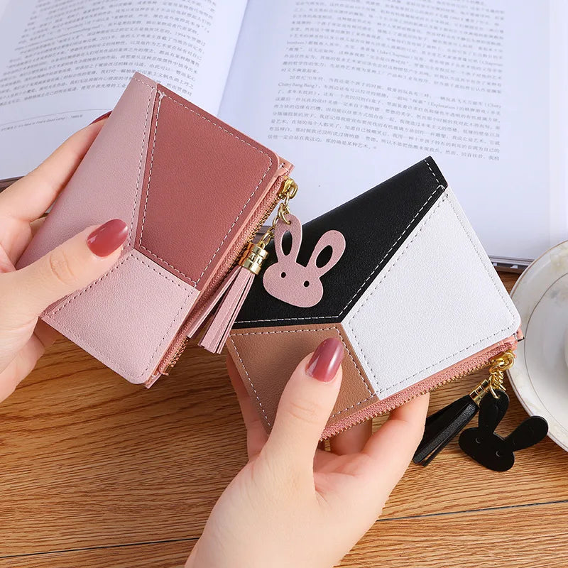 Fashion Wallets Zipper Coin Purse Lady Long Short Purses Handbags Women Clutch Cards Holder PU Leather Moneybag Billfold Wallet bags