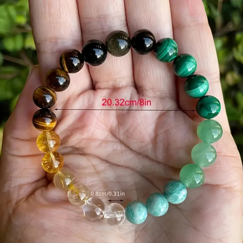 8mm Natural Stone Beaded Bracelet for Women Lucky Attract Love Wealth Good Luck Colorful Bracelet Jewelry Birthday Gift bracelete