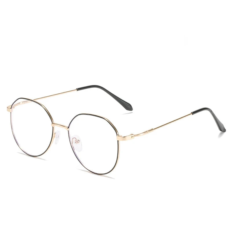 Metal Round Anti Blue Light Glasses Women Men Classic Square Eyeglasses Frames Transparent Computer Glasses Oculos Feminino Glasses