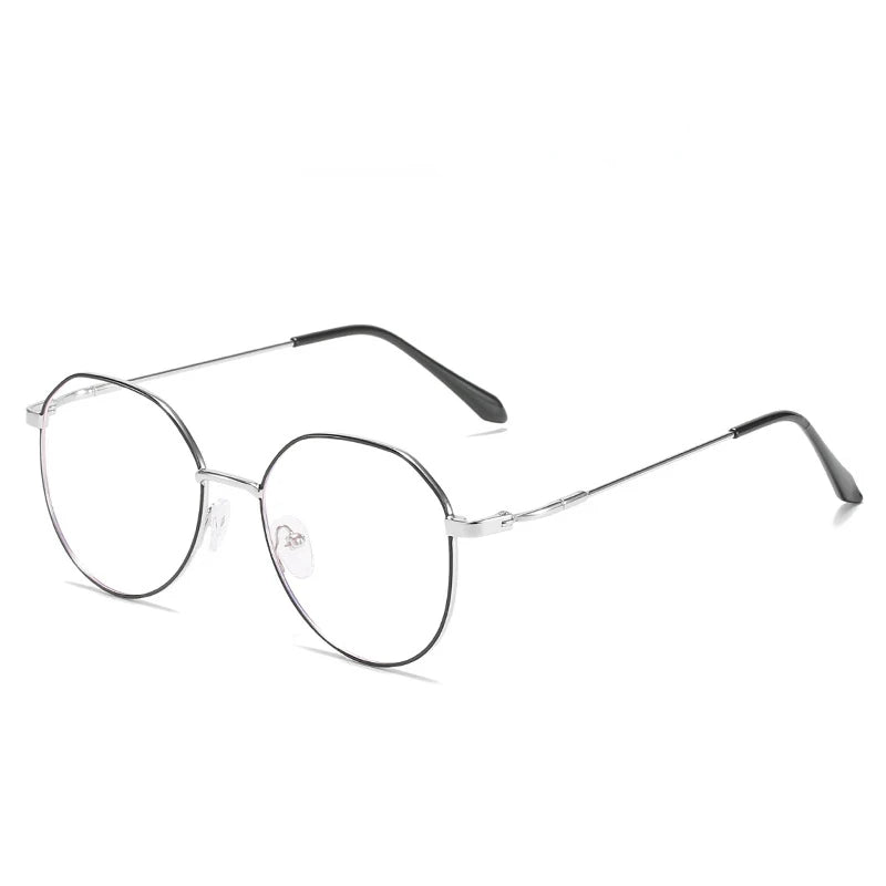 Metal Round Anti Blue Light Glasses Women Men Classic Square Eyeglasses Frames Transparent Computer Glasses Oculos Feminino Glasses