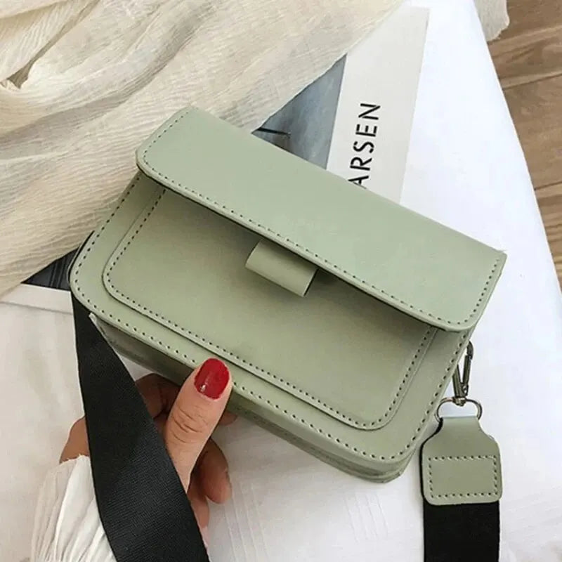 Classic Designer PU Leather Crossbody Bag for Women Travel Handle Handbag Fashion Shoulder Messenger Bag Ladies Small Flap Bags