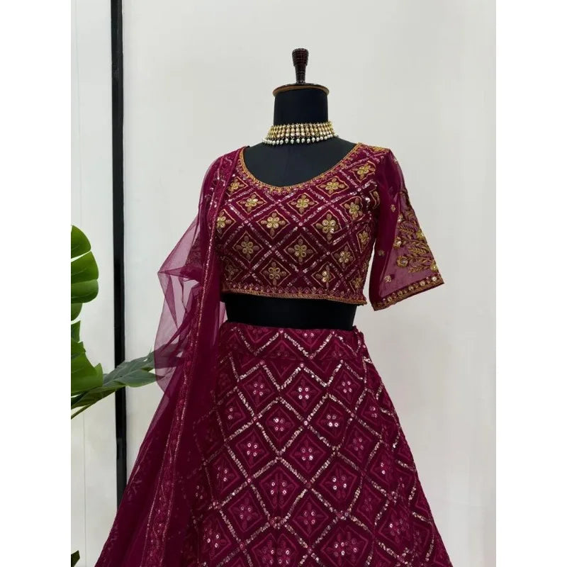 Designer Lehenga CholI Bollywood Wedding Party in India Pakistani Wear Readymade party lehnga