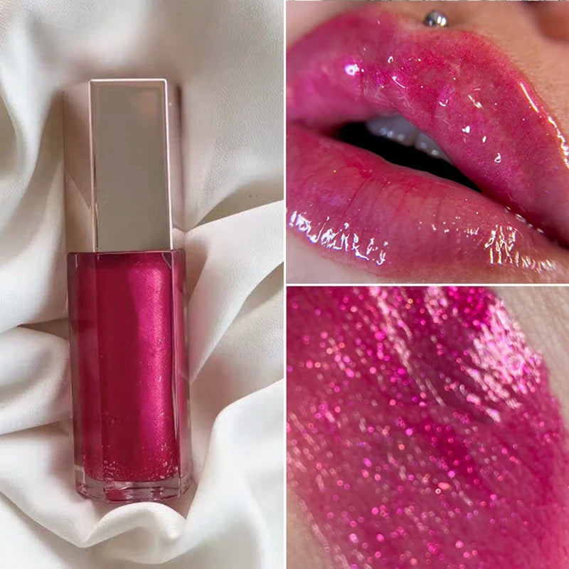 Gloss Bomb Universal Lip Luminizer 9 Colors Non-Sticky Moisturizing Lip Gloss Plumping and Long-Lasting Glitter Liquid Lipstick  lips