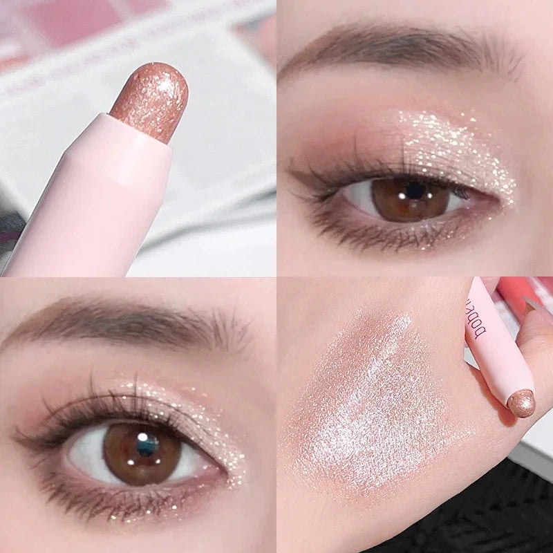 Flash Pearl Eyeshadow Pencil Waterproof Fine Flash Eye Highlighter Lasting Silkworm Eyeliner White Silver Brightening Pen Makeup eyes