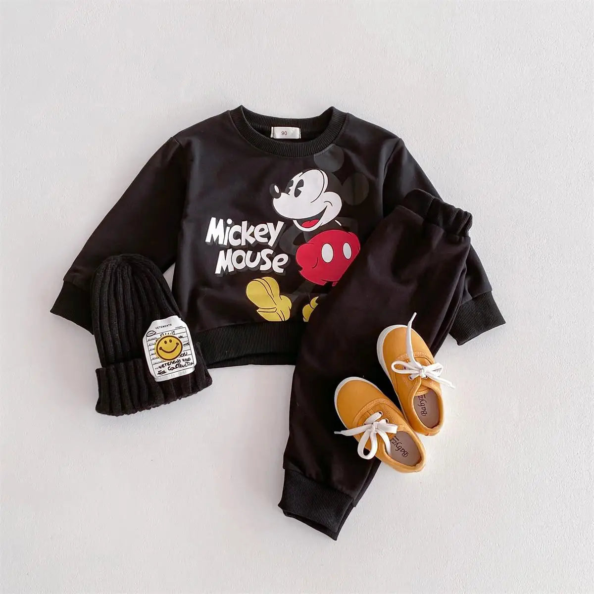 Cartoon printed Simba sportswear Disney loose and fashionable children's long sleeved pants for boys and girls set boys dress