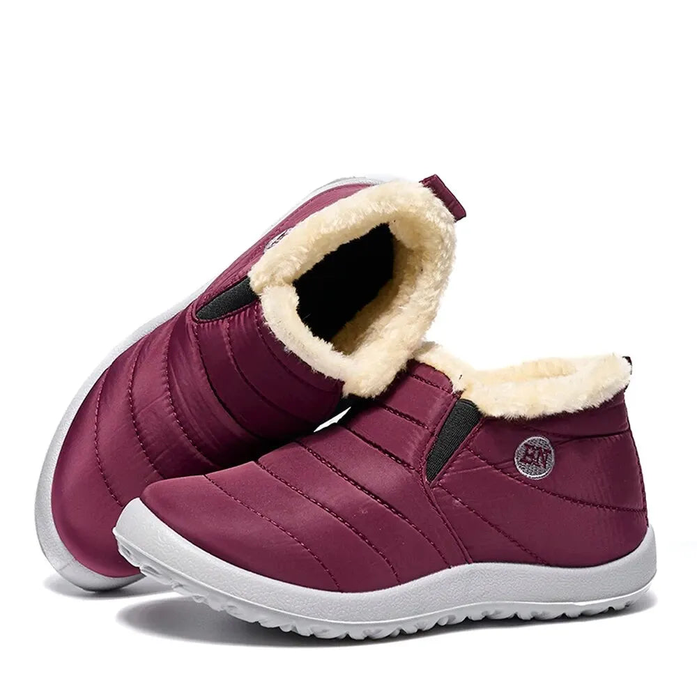 Winter Women Boots Waterproof Snow Boots Causal Ankel Boots Plus Size Women Warm Fur Cotton Shoes Plush ankle boots