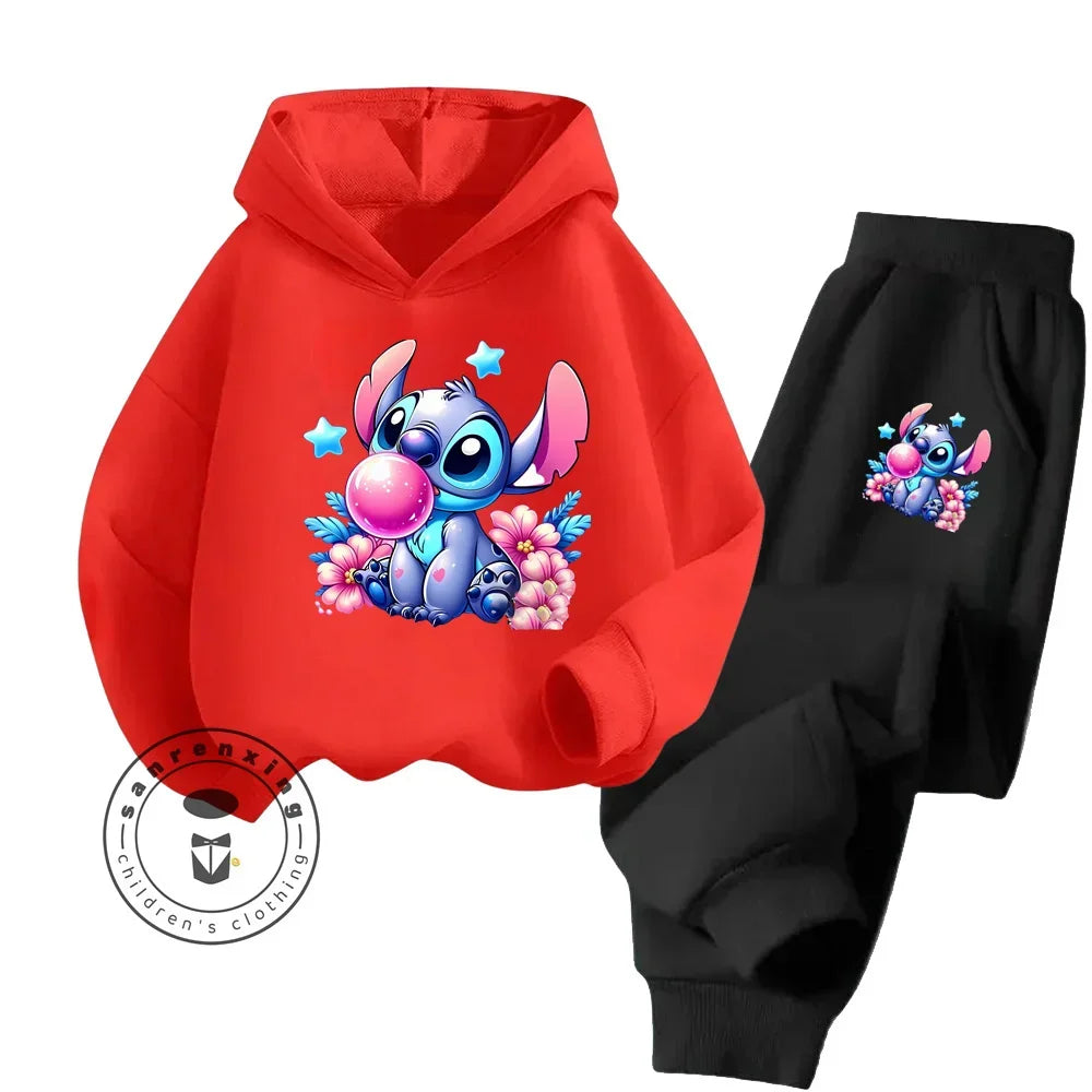 Cheap Popular Simple Stitch Long Sleeve Boy Girl Casual Wear Fun Graphics Everyday Style Energetic Spring Fall Sweatshirt Set boys dress