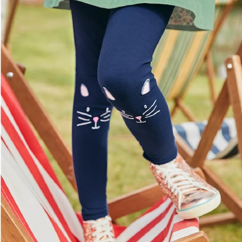 2 3 4 5 6 7 Years Girls Leggings 100% Cotton Girl's Trousers Little Girls Pants Skinny Cartoon Kids Children Leggings Trousers bottoms girls