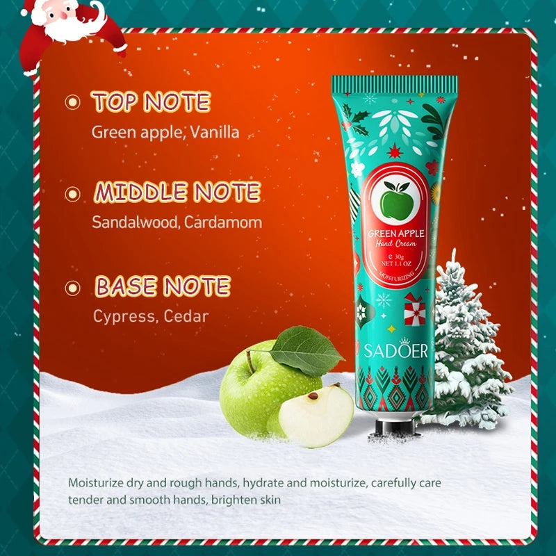 Christmas Fragrance Hand Cream Set,Anti Dry Cracking Women Men Hand Moisturizer,Foot Care Lotion,Holiday Gifts,Korean Skincare hand and feet