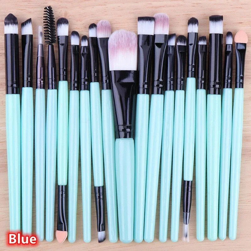 20PCS Makeup Brushes Set Professional Plastic Handle Foundation Eyeshadow Make Up Brushes makeup accessories