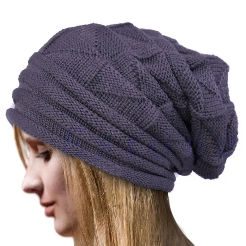 Knitted Baggy Beanie Oversized Winter Hat Ski Slouchy Cap Skullies Beanies Women Men Winter Wool Warm Cap Beanies Unisex caps