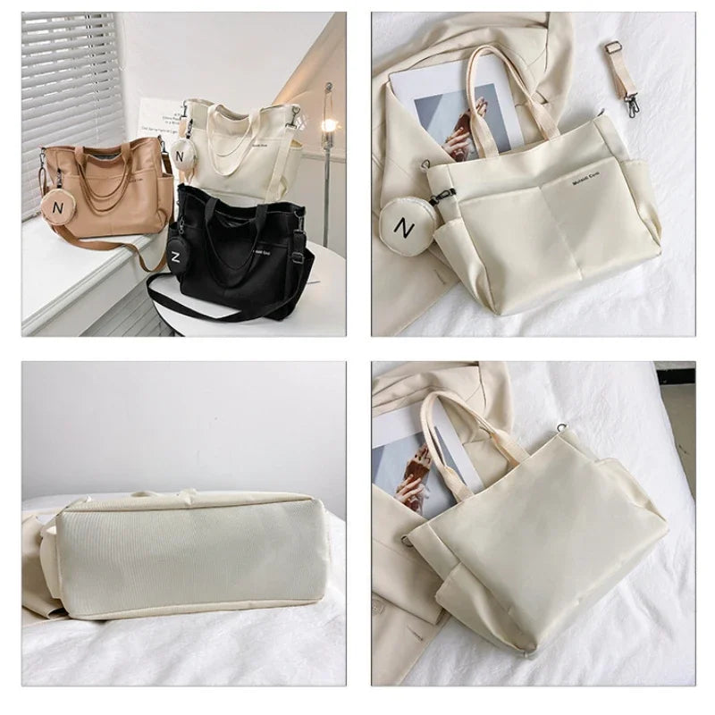 Women Shoulder Crossbody Bag Japanese Canvas Tote Messenger Bag for Student 2024 Ladies Hand Bags Female Handbag Bolsa Feminina bags