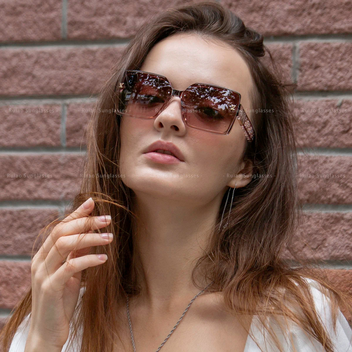 Luxury square designer fashion big sunglasses for women glasses brand woman women's retro shades UV400 sunglasses eyewear Glasses