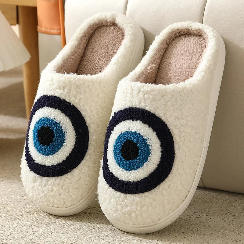 Slippers for Women Men Winter Cute Cartoon Home Non Slip Couple Floor Slides Indoor Plush slipper